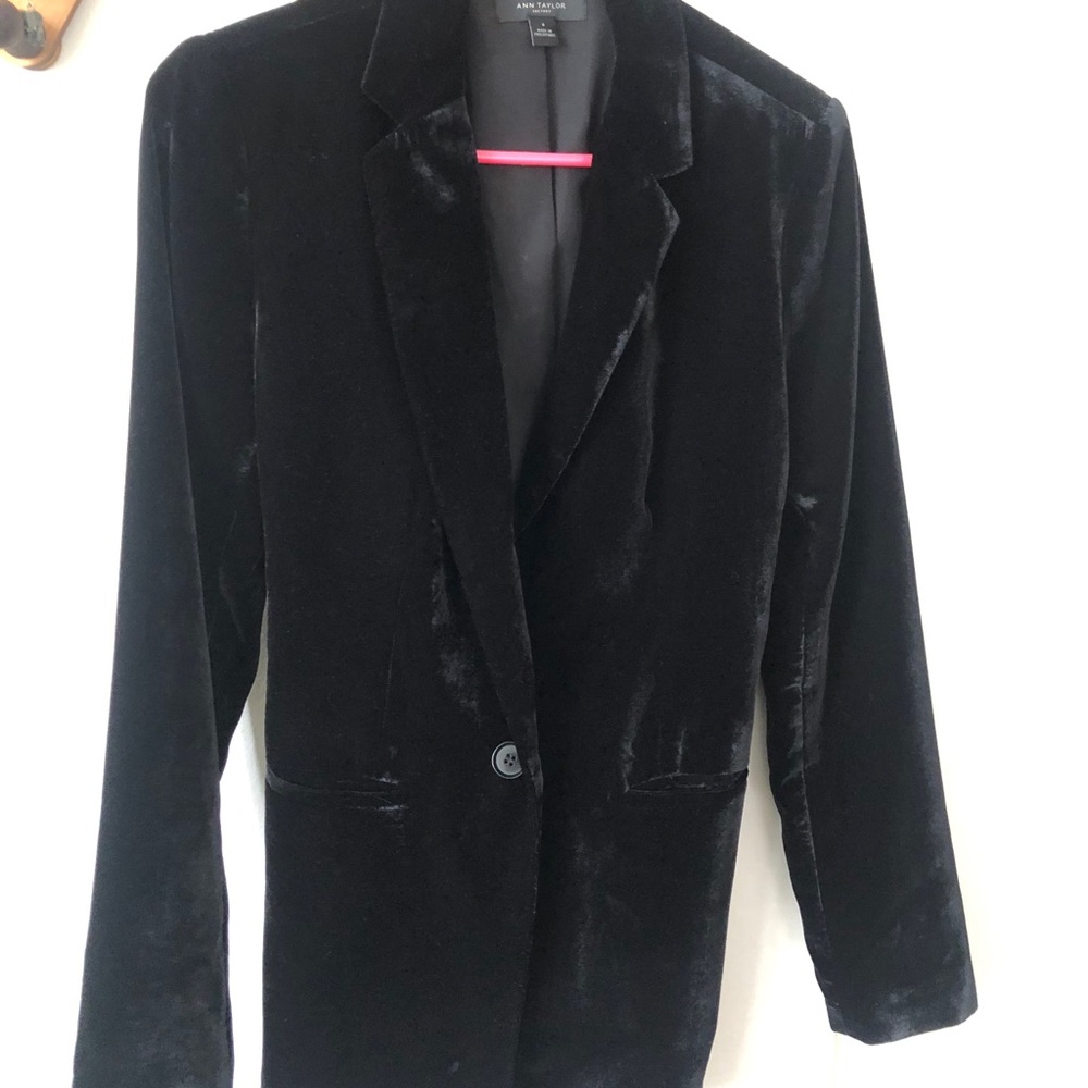 Ann Taylor suede blazer